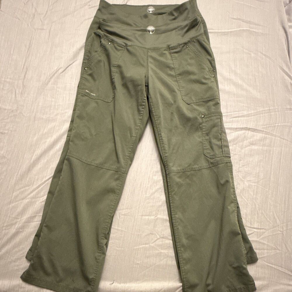 Healing Hands Women’s Scrub Pants SP Green Solid Medical Style 9133P -2Pack